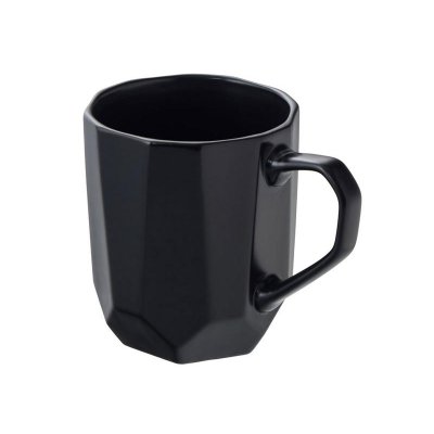 Кружка с гранями Amery, 310мл, черный матовый