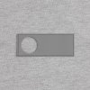 Лейбл из ПВХ с вырезом «Круг», серый