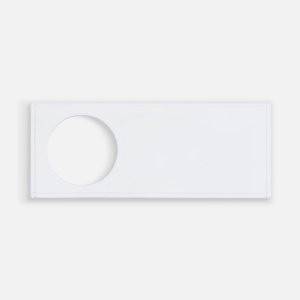 Лейбл из ПВХ с вырезом «Круг», белый Лейбл из ПВХ с вырезом «Круг», белый