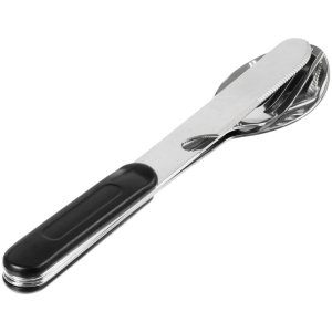 Набор походных столовых приборов Campsite, черный Набор походных столовых приборов Campsite, черный