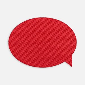Наклейка тканевая Lunga Bubble, M, красная Наклейка тканевая Lunga Bubble, M, красная