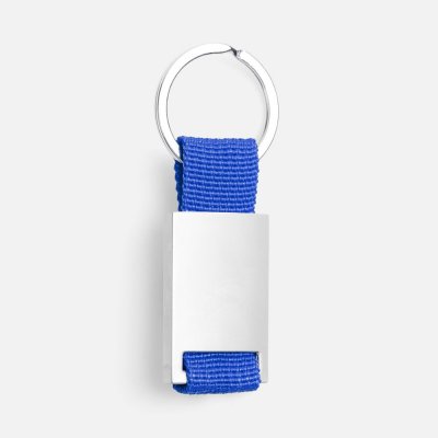 Брелок Inlet с тканевой вставкой, синий
