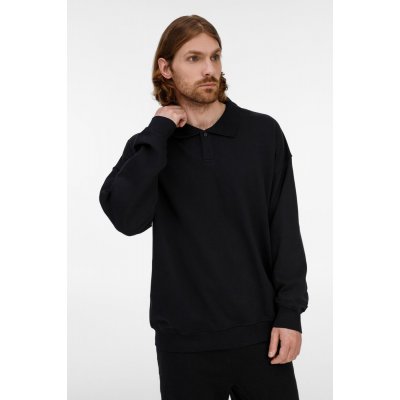 Свитшот оверсайз унисекс S6, черный