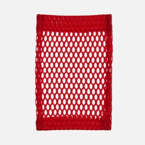 Карман из крупной сетки Pose, красный