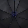 Зонт-трость Hidecolor с цветными спицами, черный с синим