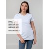 Футболка женская T-bolka Stretch Lady, белая (холодный оттенок)