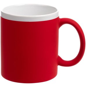 Кружка StopSpot с покрытием софт-тач, красная Кружка StopSpot с покрытием софт-тач, красная