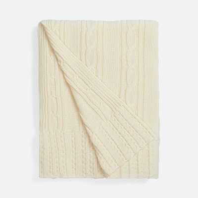 Плед Remitti, белый (молочный)