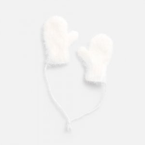 Подвеска на елку «Вьюжка», варежки, белая Подвеска на елку «Вьюжка», варежки, белая