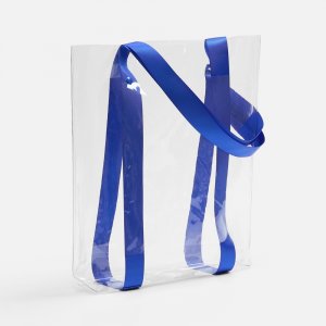 Шопер Clear Fest, ver.2, прозрачный с синими ручками Шопер Clear Fest, ver.2, прозрачный с синими ручками