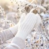 Варежкивязаные плотные НАСВЯЗИ© шерсть/акрил