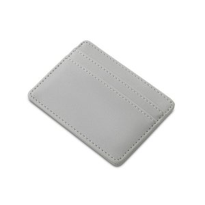 Картхолдер для двух карт и наличных денег с зажимом Crave, светло-серый