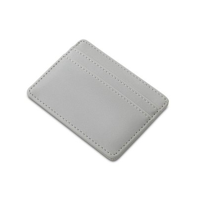 Картхолдер для двух карт и наличных денег с зажимом Crave, светло-серый