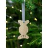 Деревянная подвеска Christmate, конфета