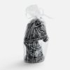 Свеча фигурная «Бюст лошади», серебристая