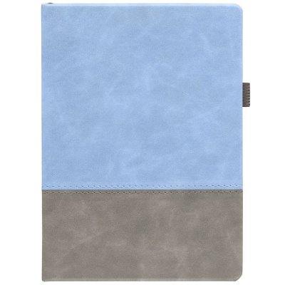 Ежедневник Horizon, недатированный, серый с голубым