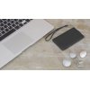 Зарядное устройство "Камень" с покрытием soft grip, 4000 mAh в подарочной коробке, цвет черный