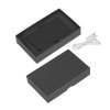 Зарядное устройство "Камень" с покрытием soft grip, 4000 mAh в подарочной коробке, цвет черный