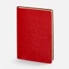 Ежедневник Nebraska Flex, недатированный, красный с золотистым
