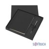 Набор подарочный "Неаполь", покрытие soft touch, цвет черный