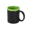 Кружка с покрытием для рисования мелом Да Винчи, черный/зеленый