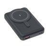 Магнитный внешний аккумулятор Axion с беспроводной зарядкой (15W), 10000 Mah, черный