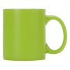 Матовая кружка Марко базовой формы, цветная снаружи, белая внутри, зеленое яблоко