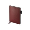 Ежедневник А5 датированный Boston 2026, бордовый с серым обрезом
