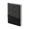 Ежедневник недатированный DENIM, черный, формат А5, блок в линейку