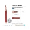 Ручка металлическая шариковая Venezia Classico, красный
