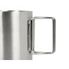 Стальная кружка с двойными стенками и складными ручками Kamchatka