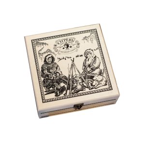 Подарочный набор c чаем Сокровища Севера в деревянной шкатулке