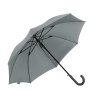 Зонт-трость Reviver с куполом из переработанного пластика, серый