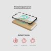 Беспроводное зарядное устройство "Cork Power" 10000 mAh, пластик/пшеничное волокно/пробка, цвет бежевый