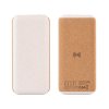 Беспроводное зарядное устройство "Cork Power" 10000 mAh, пластик/пшеничное волокно/пробка, цвет бежевый