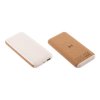 Беспроводное зарядное устройство "Cork Power" 10000 mAh, пластик/пшеничное волокно/пробка, цвет бежевый