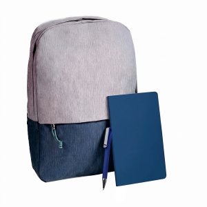 Подарочный набор READYPACK: рюкзак,ручка, блокнот, синий