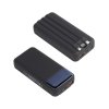 Зарядное (22.5W) устройство "Top Grade SOFTTOUCH" 20000 mAh с подсветкой логотипа, встроенными кабелями и цифровым индикатором заряда, цвет черный
