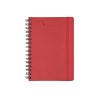 Ежедневник недатированный на гребне А5 Pragmatic, красный