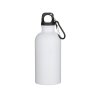 Одностенная бутылка для воды с карабином Oregon, изготовленная из нержавеющей стали, сертифицированной по стандарту RCS, объемом 400 мл - Белый