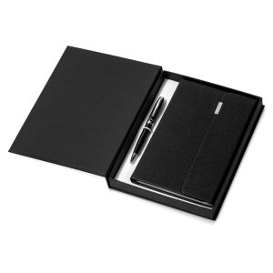 Подарочный набор Tactical Dark: блокнот А5, ручка шариковая