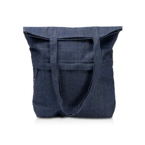 Сумка из переработанной джинсовой ткани Крик (Kirk), синий