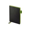 Ежедневник А5 датированный Boston 2026, черный с салатовым обрезом Ежедневник А5 датированный Boston 2026, черный с салатовым обрезом