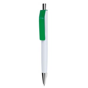 Ручка шариковая Shark (белая с зеленым)