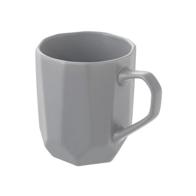 Кружка с гранями Amery, 310мл, серый матовый
