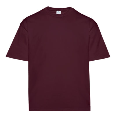 Футболка унисекс оверсайз STAN хлопок 260, 156, Бордовый