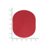 ПАТЧ ОВАЛ nubuk (красный) 6,0 х 5,0 см