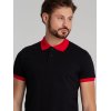 Рубашка поло Prince 190, черная с красным