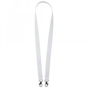 Лента для бейджа Carabine Duo, белая