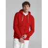 Толстовка на молнии с капюшоном Unit Siverga Heavy, красная